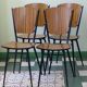 Set of 4 chairs Fusmatic in formica 60s