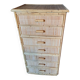 Commode rotin et bambou vintage