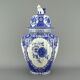 Potiche vase en faïence de Delft en Hollande