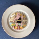 Set of 8 old dessert plates