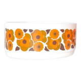 Lotus salad bowl Arcopal 70s orange flowers