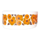 Saladier lotus Arcopal années 70 fleurs orange