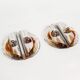 Stunning large pair of Murano glass and chrome wall lights by Mazzega