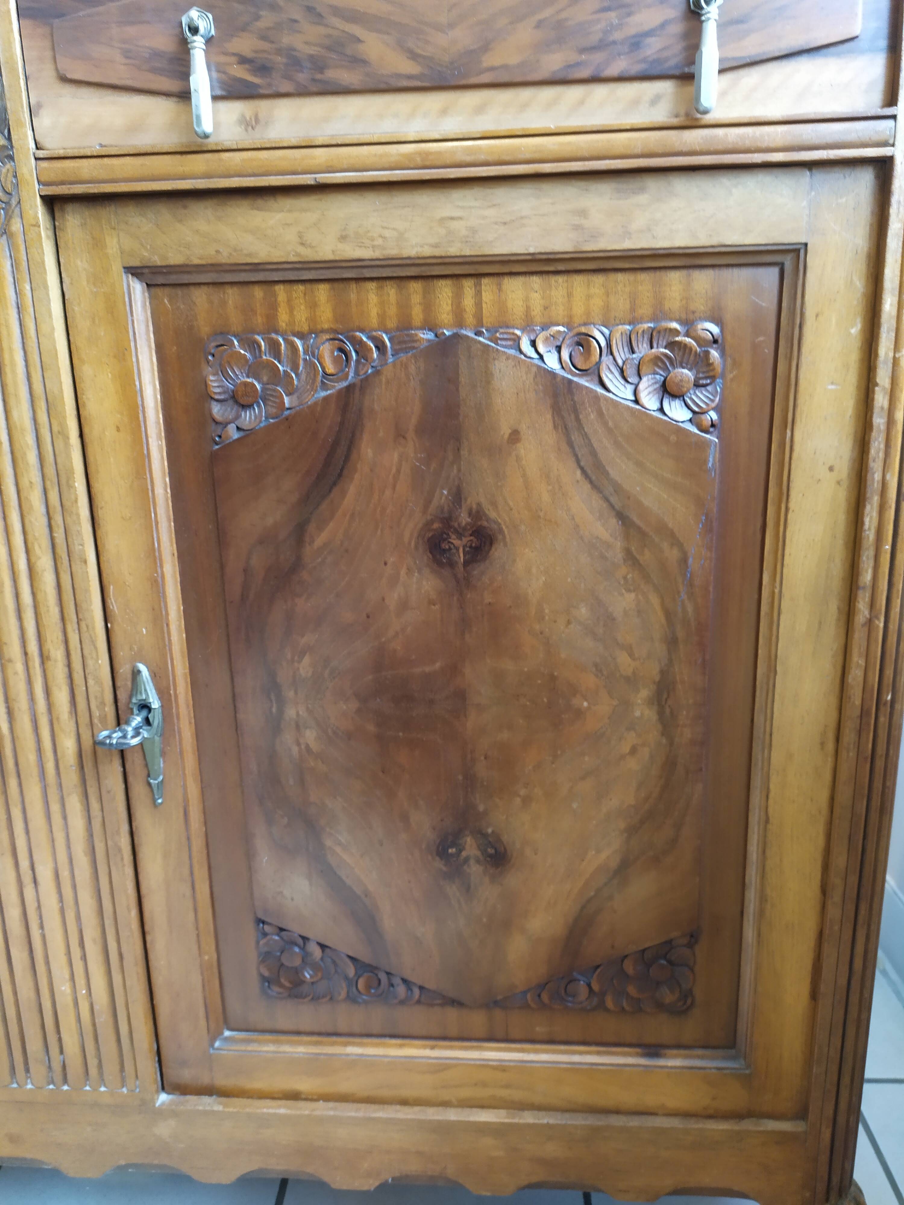 Art Deco sideboard on marble