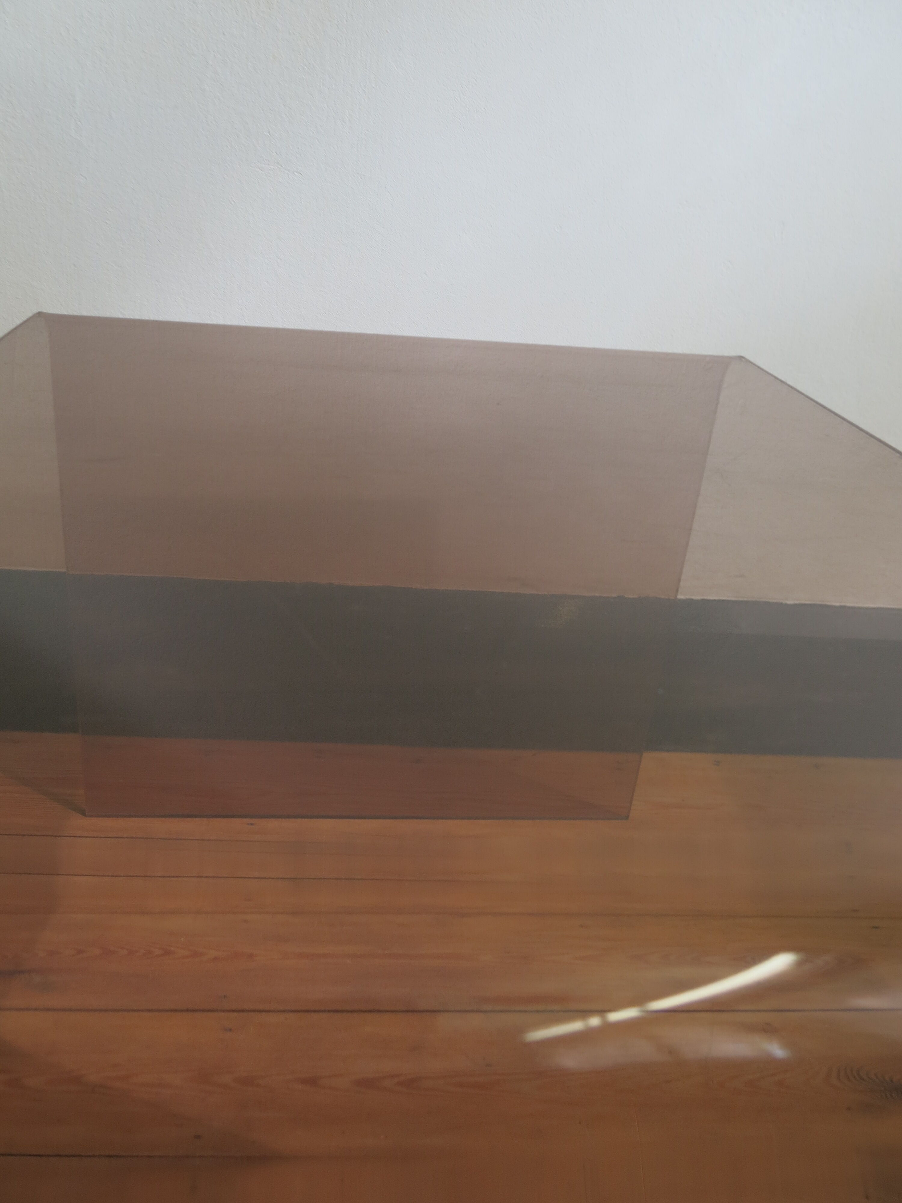 Plexi nesting tables by Michel Dumas