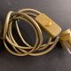 Hot water bottle lamp, 3 lights in bronze Lucien Gau, XXth