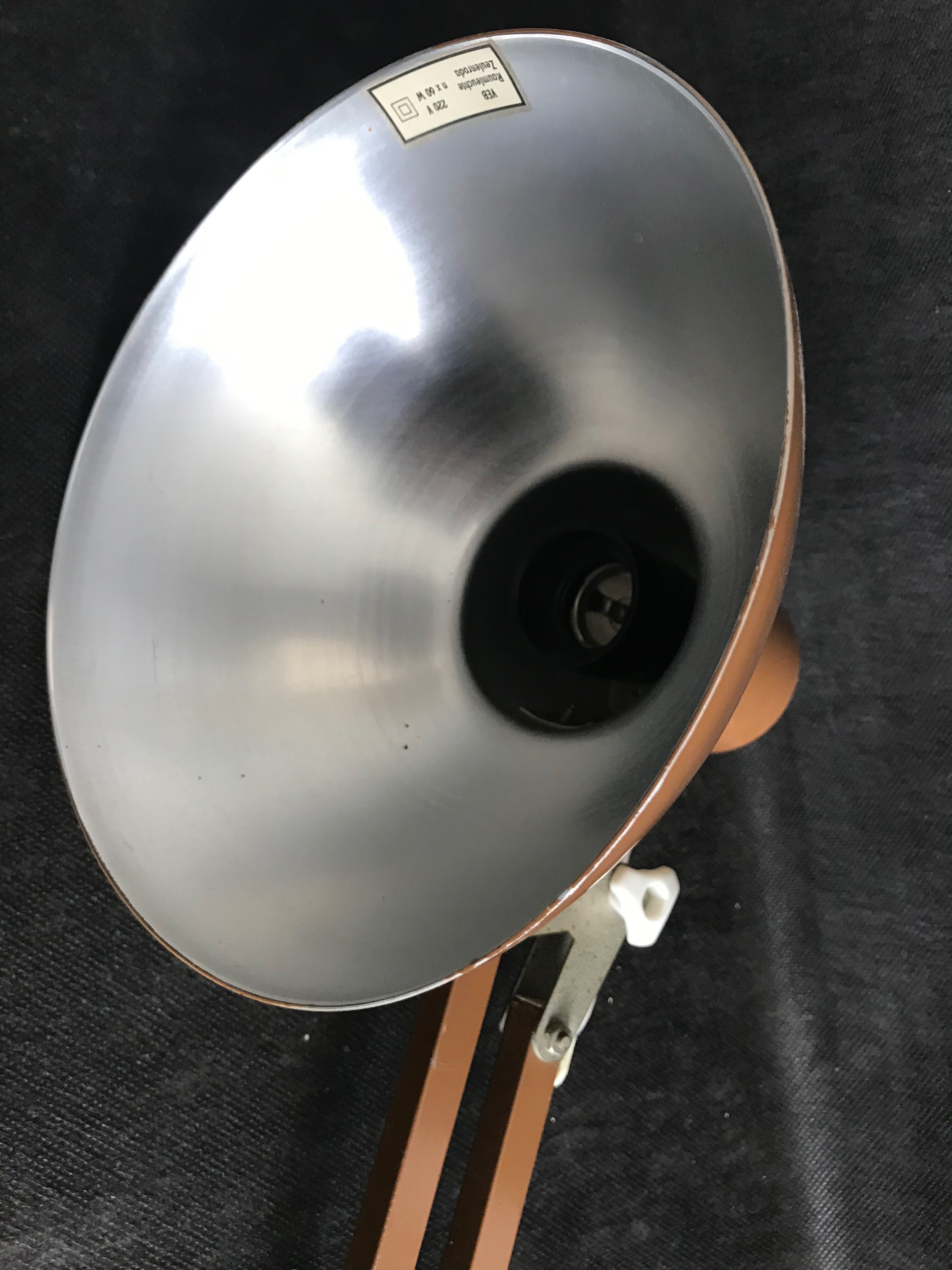 1050 GW Veb Raumleuchte Zeulenroda architect's lamp