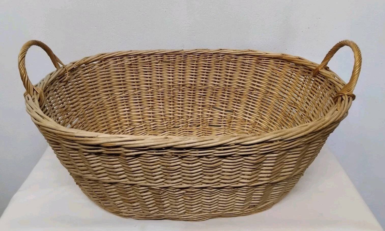 Vintage wicker basket