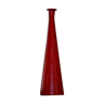 Decorative bottle in red glass