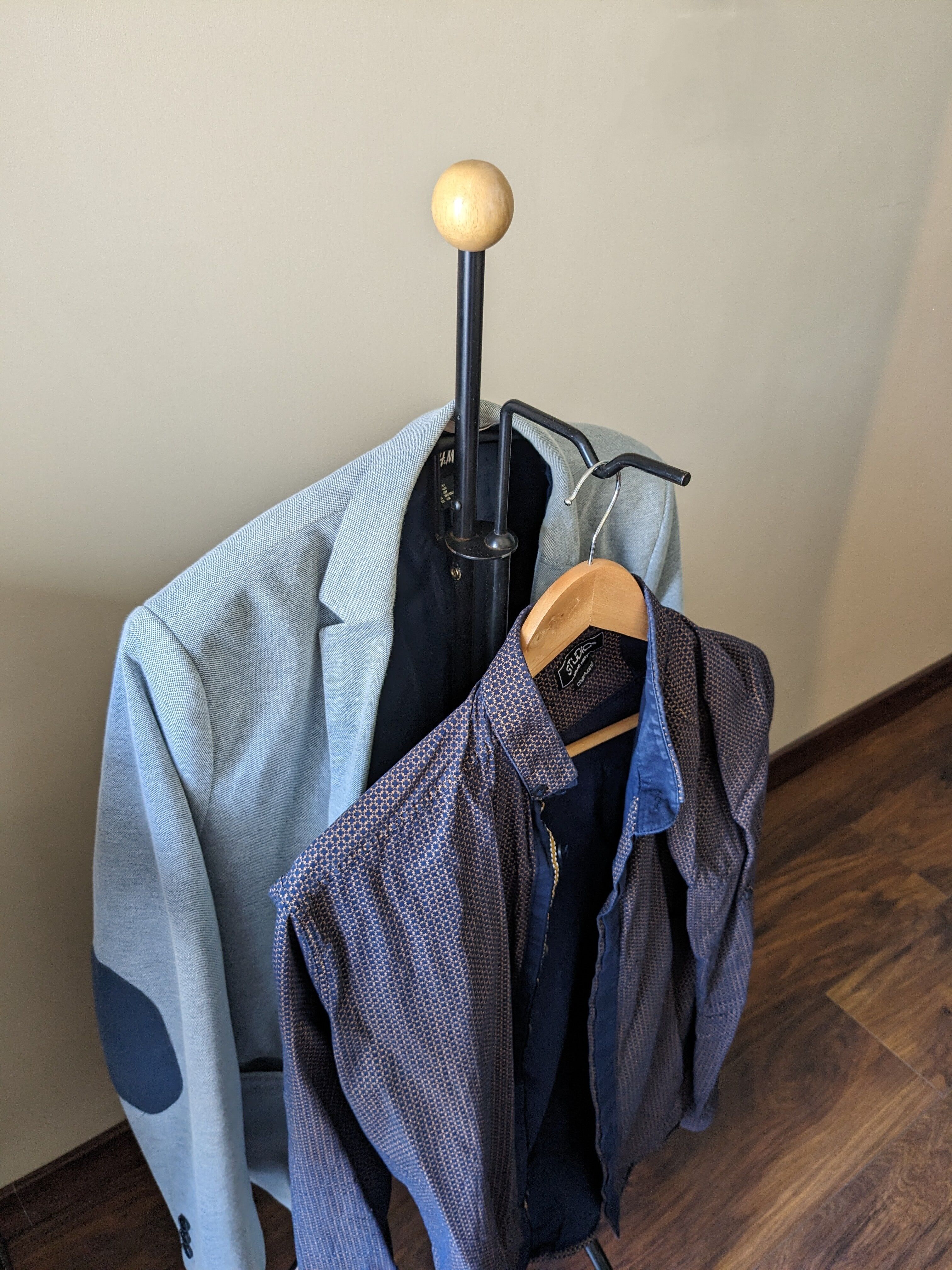 Vintage valet black and wood