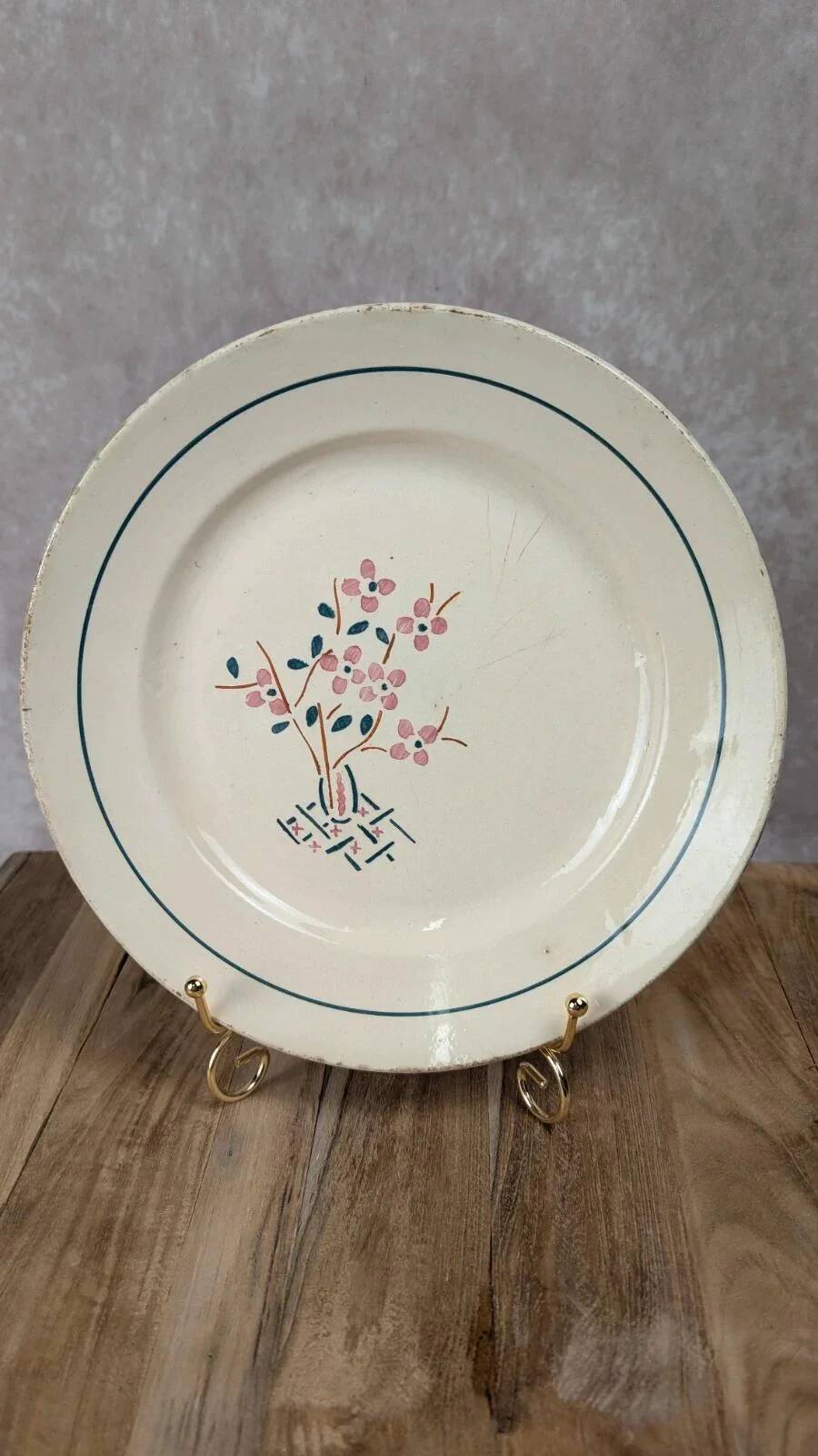 Antique plate K&g Lunéville – Lorraine model
