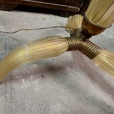 Barovier & Toso tripod floor lamp in gilded Murano glass 1930/40