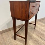 3-drawer commode in Rio rosewood, origin Denmark.