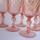 6 Luminarc Rosaline red wine glasses