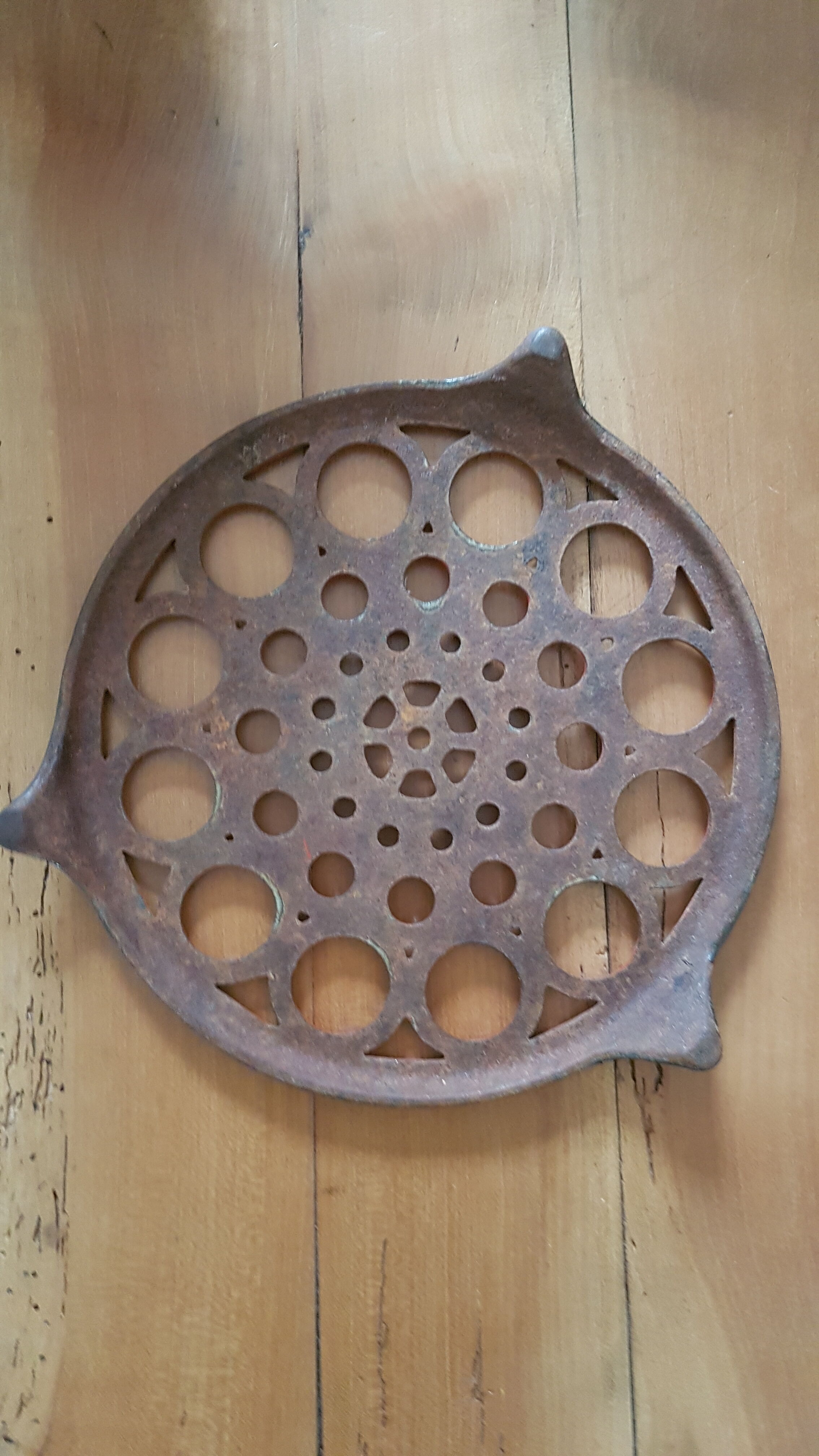 Cast iron underside