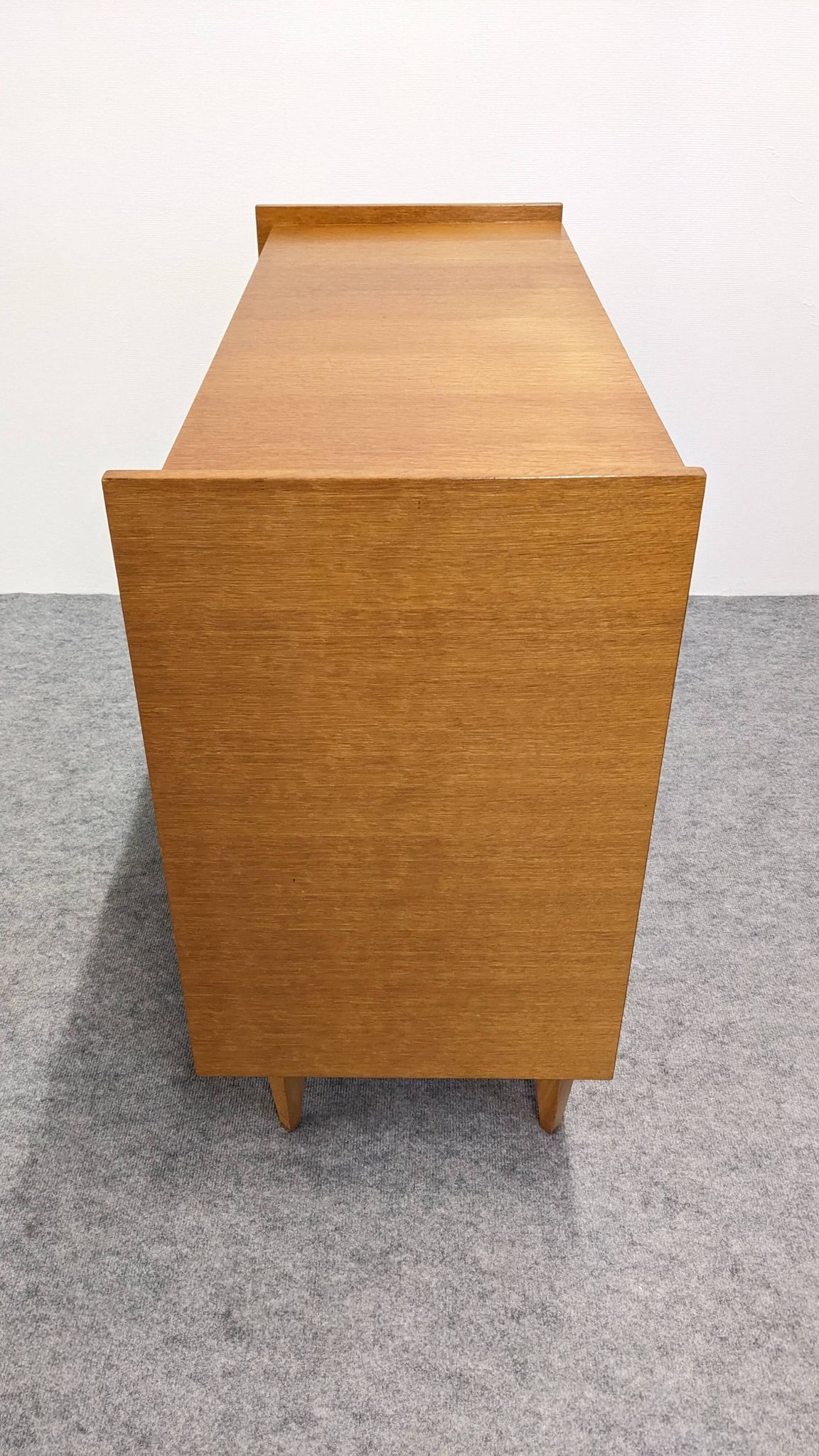 4-drawer chest of drawers in blond oak from the 50s/60s