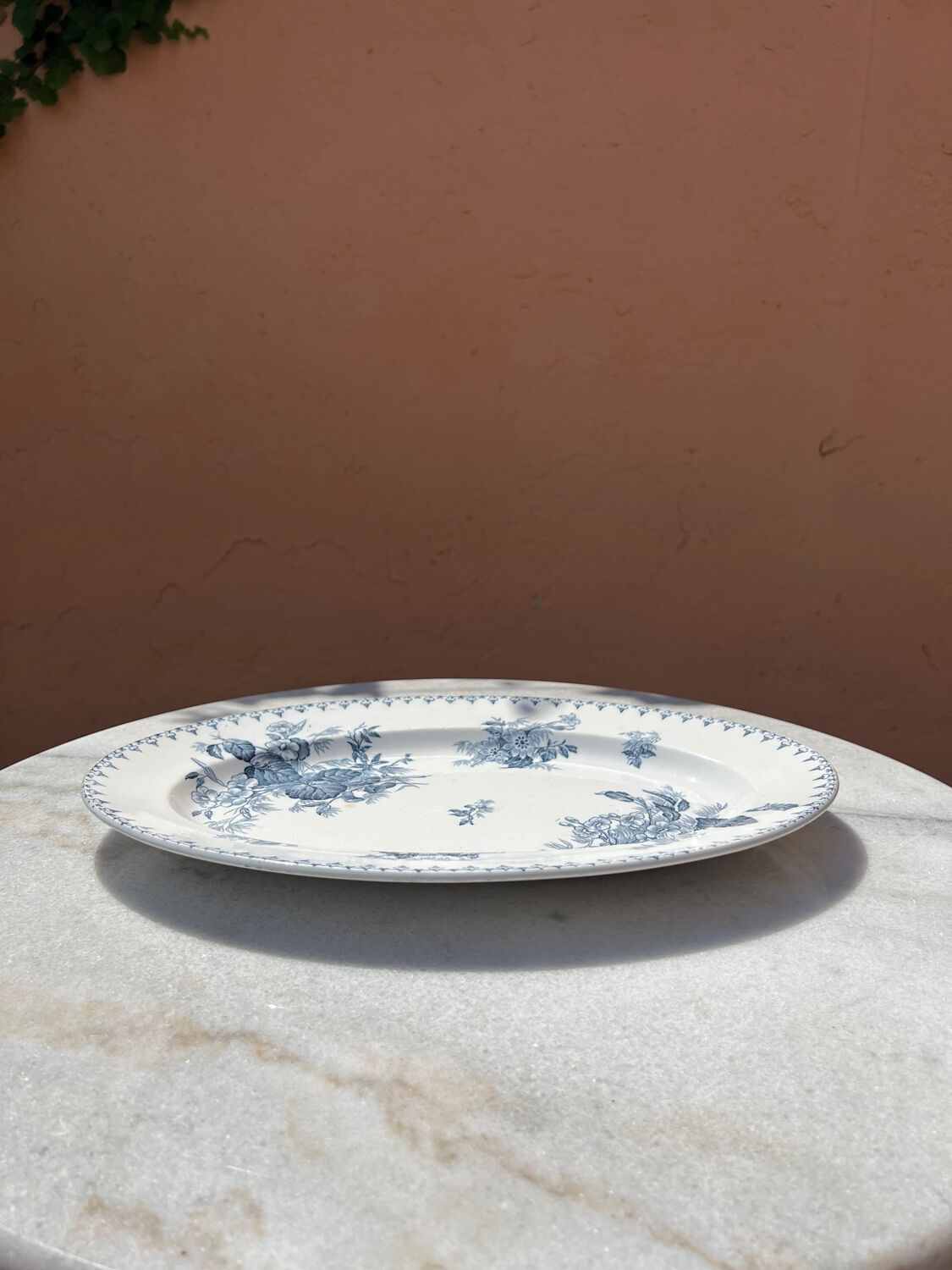 Presentation dish Sarreguemines (Flora)