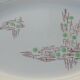 Oval serving dish of the faience factory of Gien model Old Pigalle