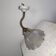 Old porcelain brass glass wall lamp