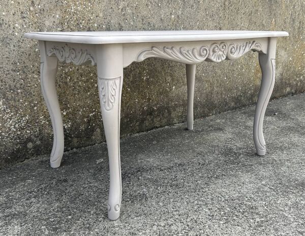 Petite table basse ou d'appoint, chêne, style baroque, vintage