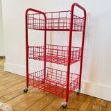 Desserte rouge vintage