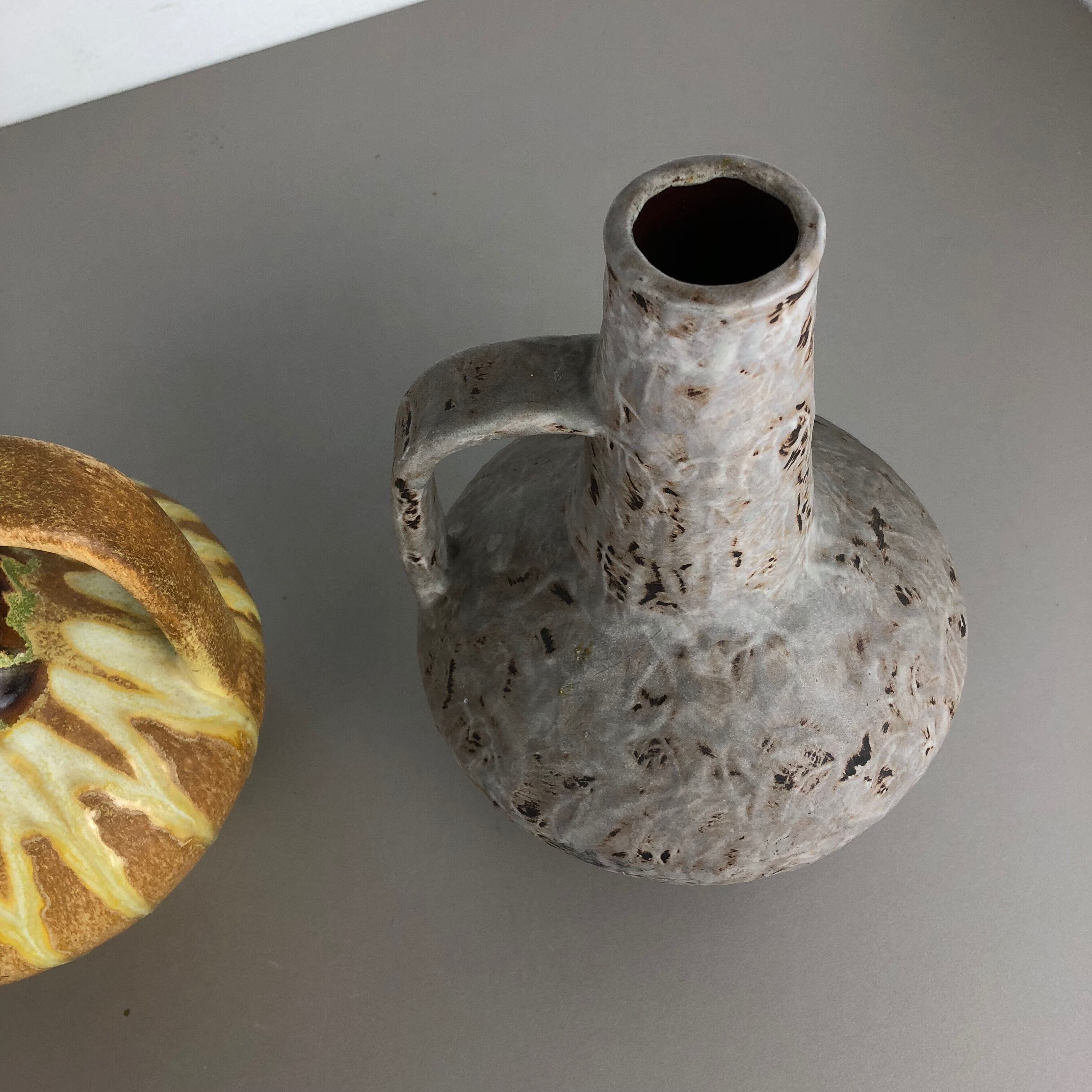 Set of 2 Ceramic Pottery Vase Heinz Siery Carstens Tönnieshof, Germany, 1970s