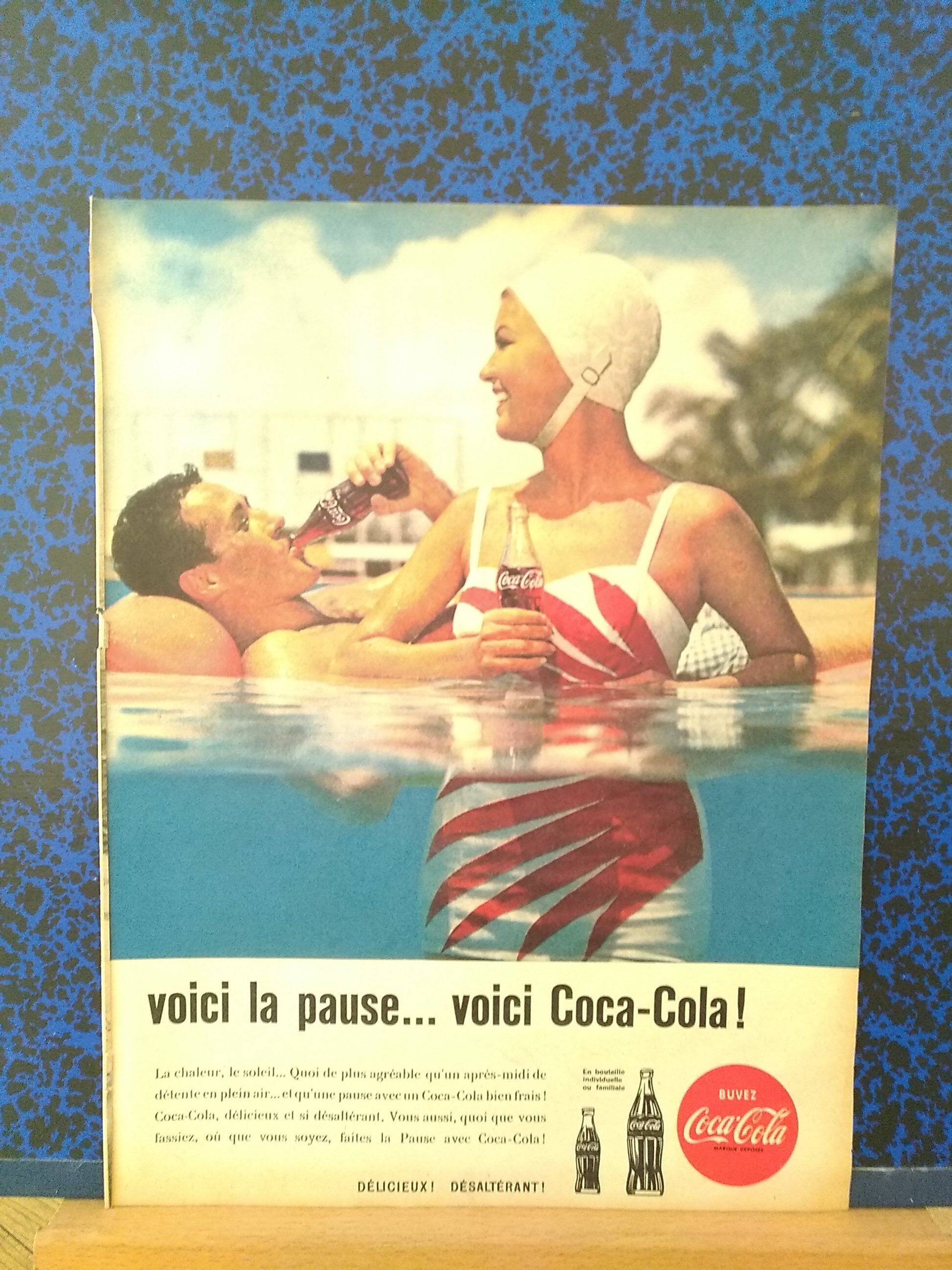 A Coca Cola paper advertisement