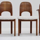 Vintage Danish Dining Chairs teak wood 1960s , Set of 6