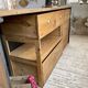 2m pine counter or central island with storage