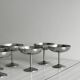 6 stainless steel footed bowls, Letang Remy style