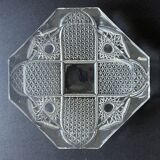 Vintage molded glass ashtray