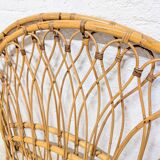 Vintage rattan headboard - single