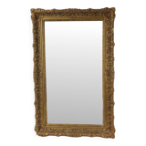 Grand Miroir Doré Style Baroque Cadre Doré Fleurs d'Acanthe 110cm