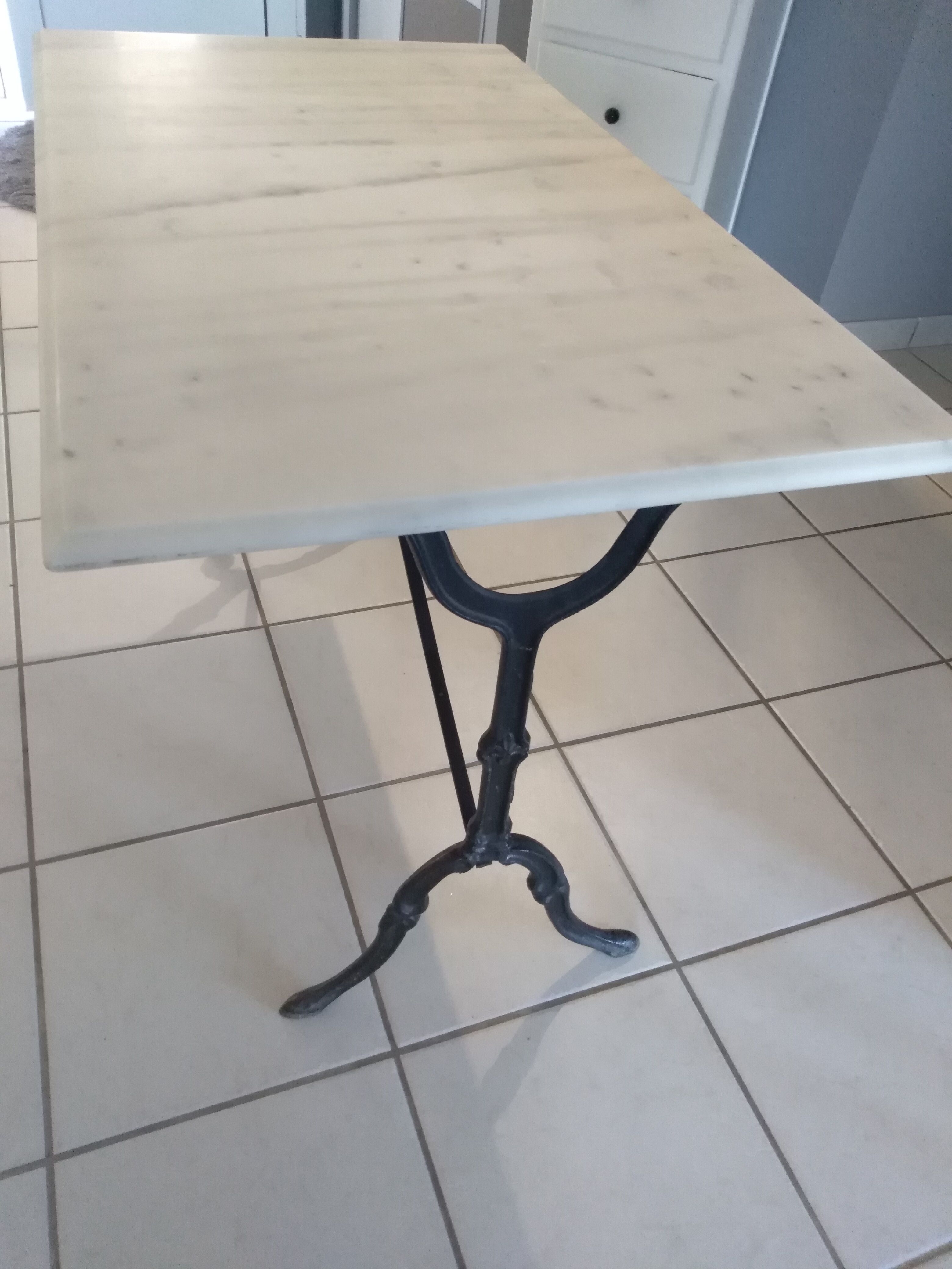 Vintage marble bistro table 1960