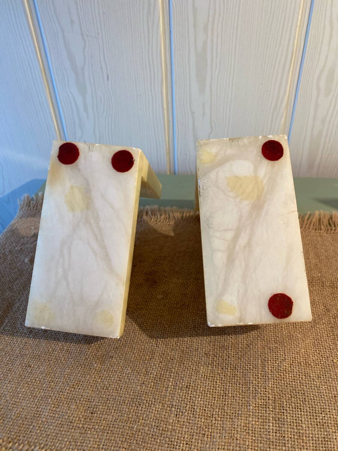 Alabaster Elephant Bookends