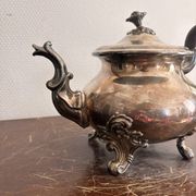 Antique Silver-Plated Victorian Teapot