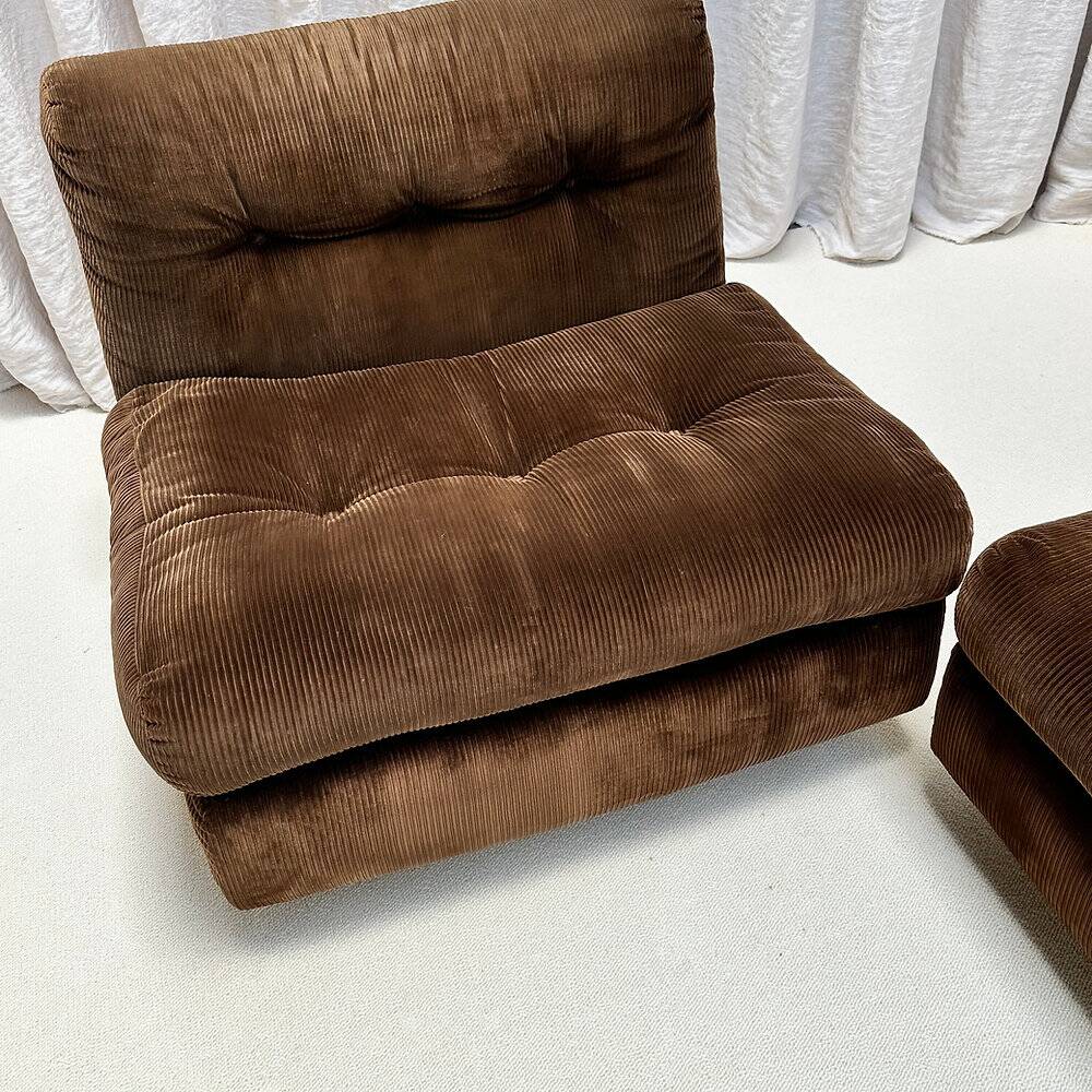 Set of 3 modular armchairs Amanta, Mario Bellini, C&B Italia, 1960s