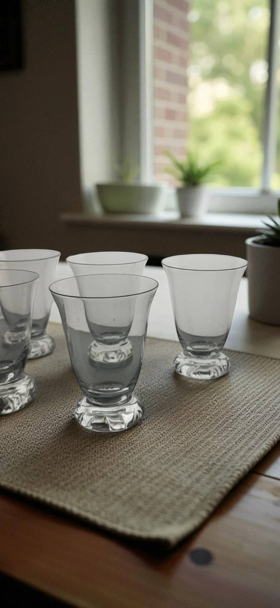 5 Daum Kim crystal glasses