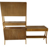Vintage desk, bookcase & chair by František Jirák, 1970s Set of 3