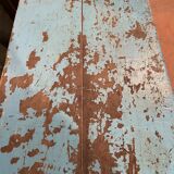 Meuble de métier indien en teck laqué bleu