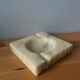 Marble or alabaster ashtray