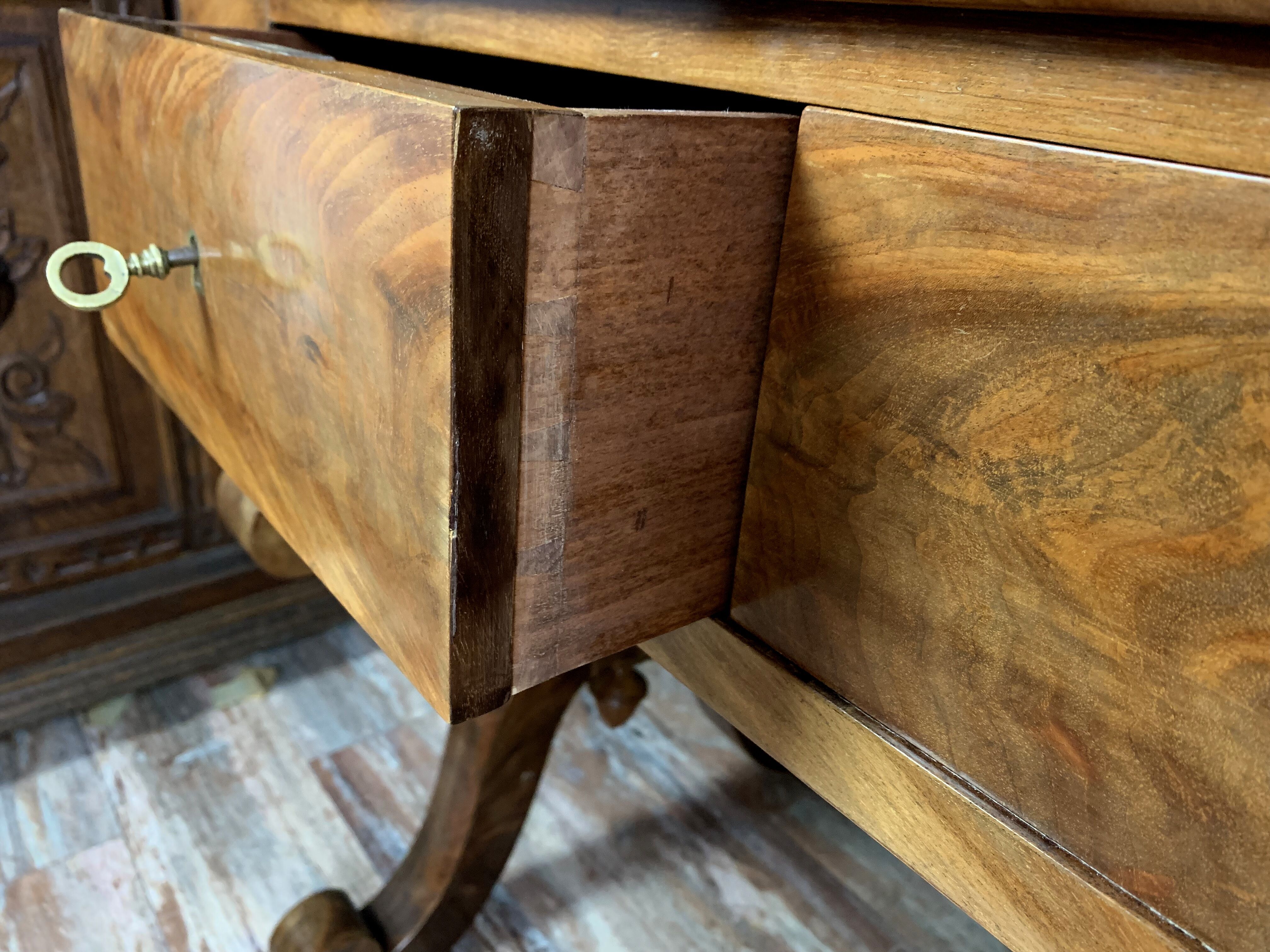 Magnific desk minister charles x era in light wood