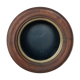 Black round wall shelf