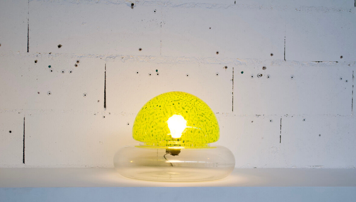 Poveglia lamp 1969 Gae Aulenti vistosi murano editor