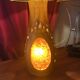 Accolay lamp in terracotta, resin lampshade with double lighting 1960
