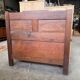 Antique carved wooden storage bench