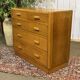 1950s English oak chest of drawers