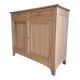 Renovated 2-door old wooden sideboard