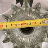 Pair of 1930s wall lights, Italian work, Murano glass and brass