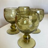 Set of 4 glasses of khaki green Biot